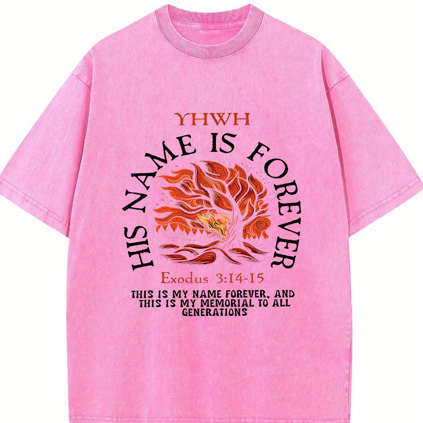 [Forever Letter Print T-Shirt] Forever Letter Print High Qua S