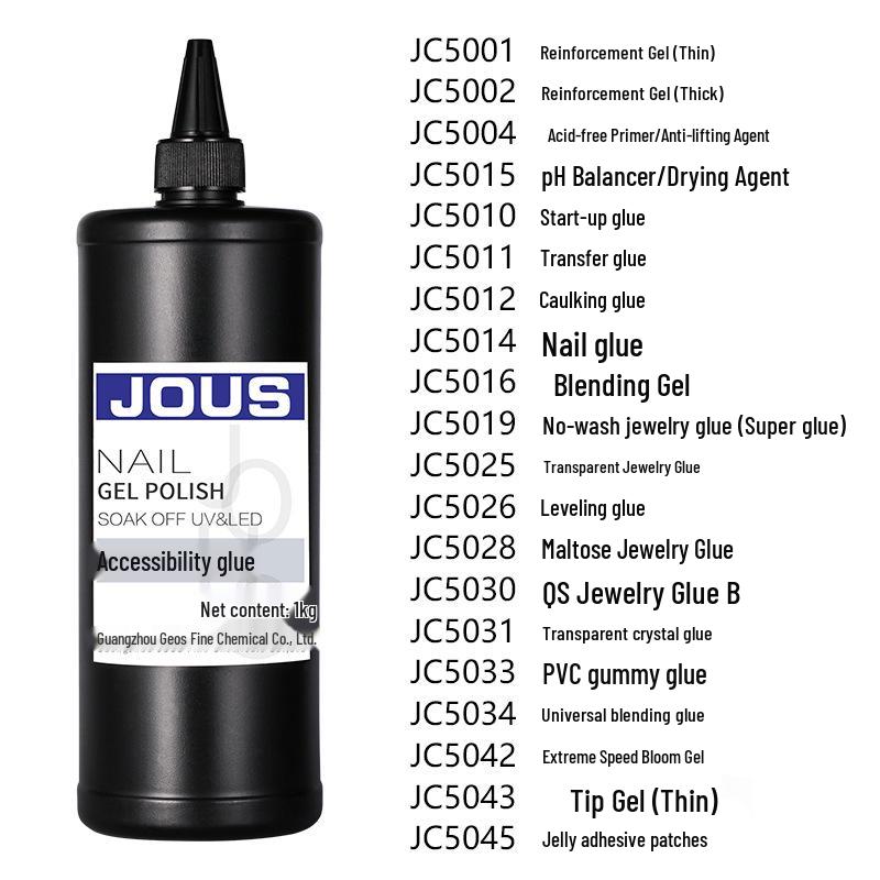 JOUS PH Balance Water-Based Nail Glue Anti-Lifting Agent (No Light Needed, 1/5 Kg)