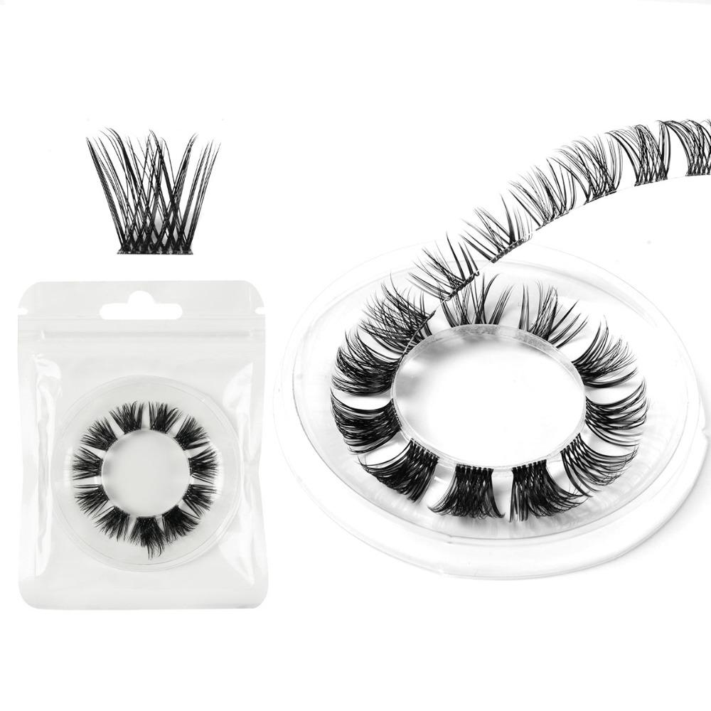 

Глаза удлиненные сегментированные ресницы норковые волосы 3D ресницы пушистые накладные ресницы женские SA03