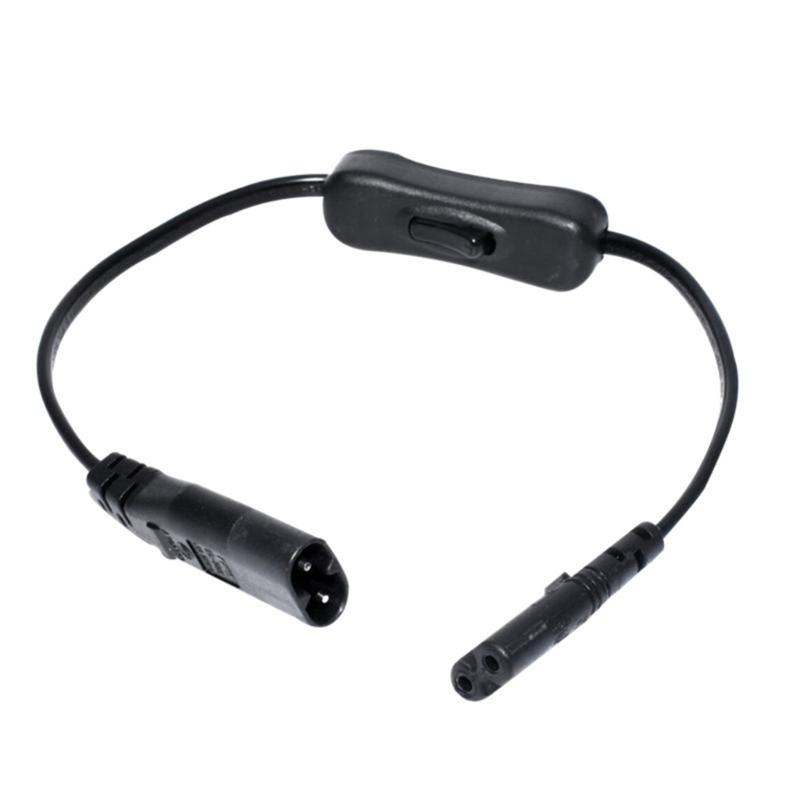 

2Pin IEC320 C7 Male to C8 Female Figure 8 Power Adapter Cord Extension Cable with Switches for Speaker Printer Scanners 1