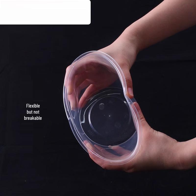 Disposable Round Plastic Food Containers with Lids