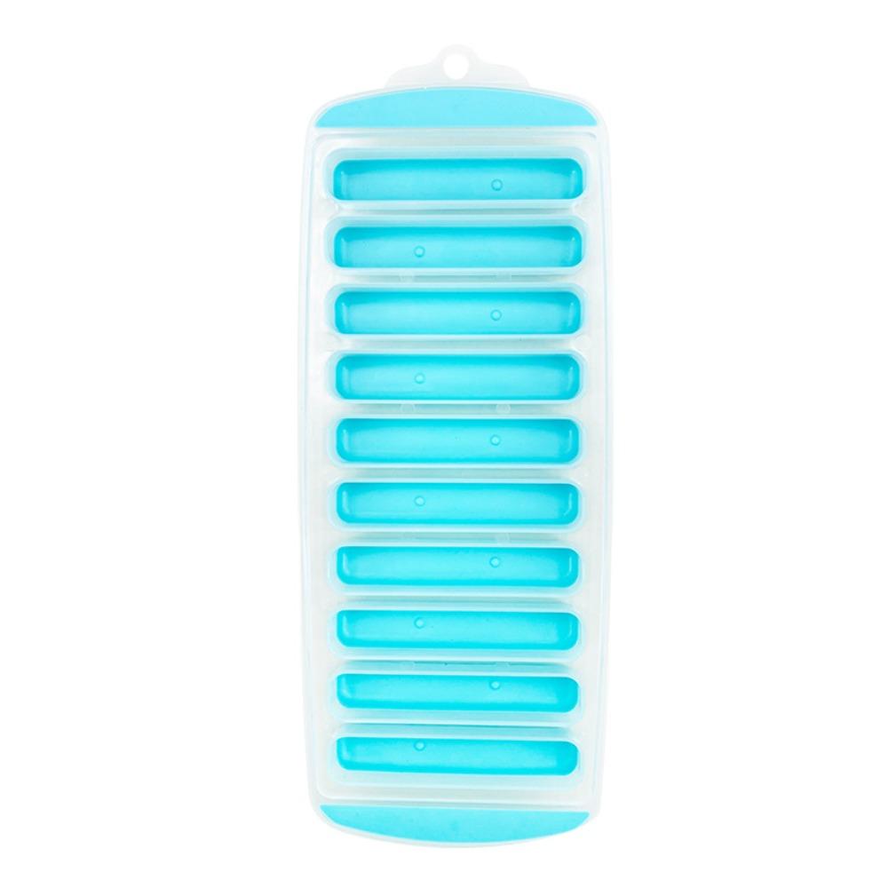Silicone Long Strip Ice Cube Mold with Lid Ice Cube Tray Ice Stick Tray Baking Mold  Cold Drink