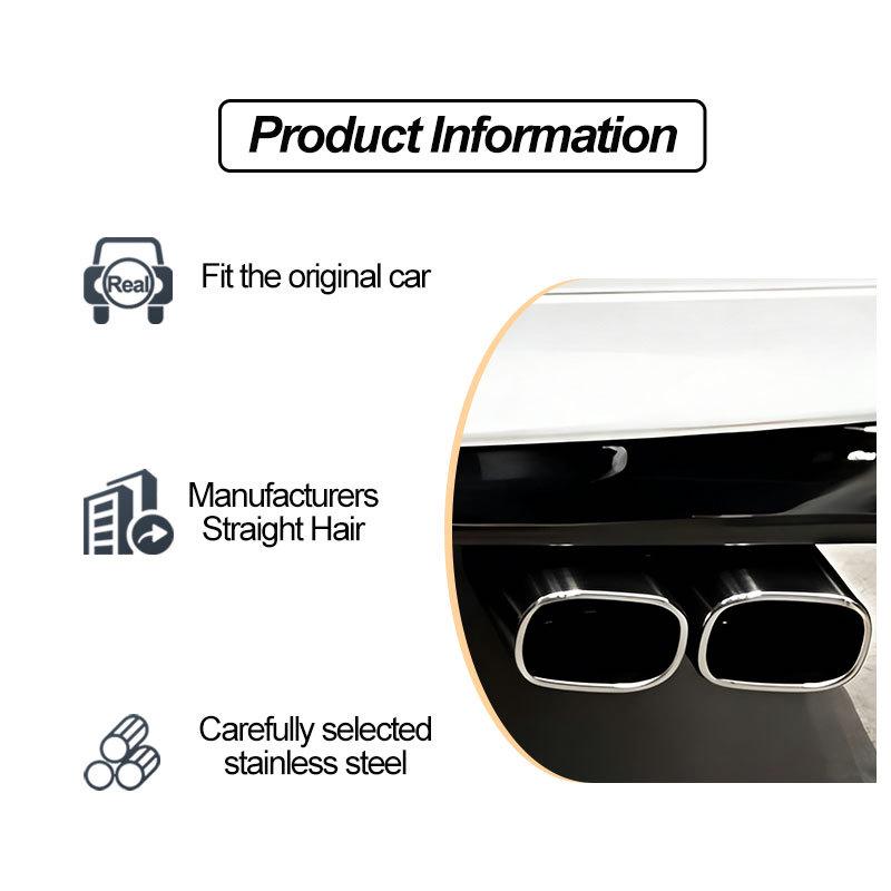 Toyota Alphard 40 Series Dual Outlet Square Exhaust Tip Tailpipe