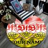 Custom Name,VfB pattern round rug,Carpet Rug for Living Room Bedroom Playroom ,Non-slip Floor Mat,Holiday Gifts and Birthday Gifts.