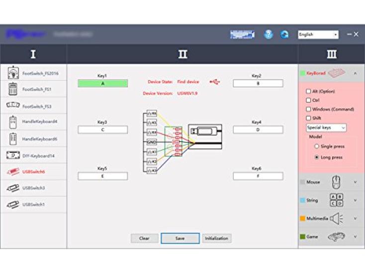 Root R Multi-Function USB Switch Cable for DIY Input Devices (3 Switches) RI-SWCB3
