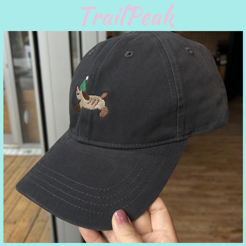 Dog Dachshund Lovely Embroidered Baseball Cap Adjustable For Outdoor Leisure Use