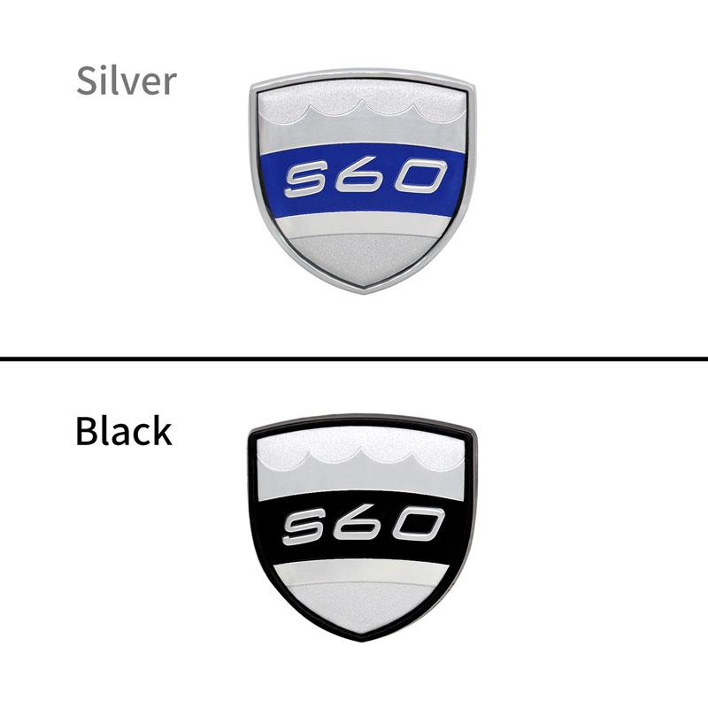 3D Metal Chrome Car Fender Sticker Side Emblem Badge For Volvo V40 V60 S90 V90 S60 S80 XC60 XC40 S80L Logo Auto Accessories