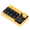 One Handed Programmable Mechanical Keyboard 12 Keys Dual Knob Red Switch RGB Programmable Keypad