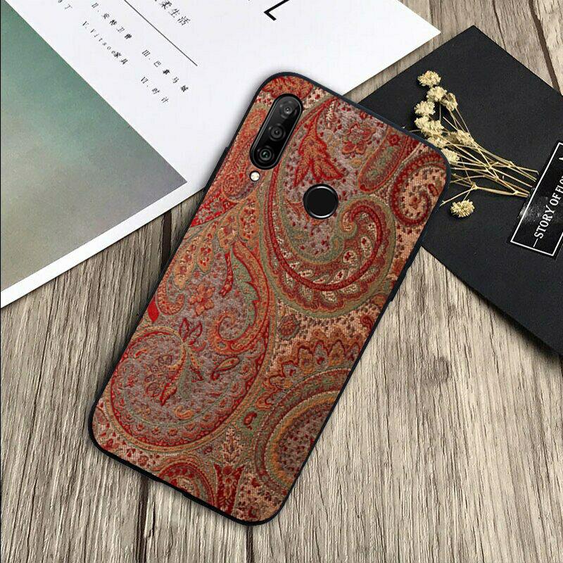 

Чехол с узором пейсли для Huawei Nova Y72 Y73 Y90 Y70 Y60 Y91 Y61 12s 12i 11i 8i 9 10 SE P40 Lite P60 P30 Pro Huawei P30 Lite