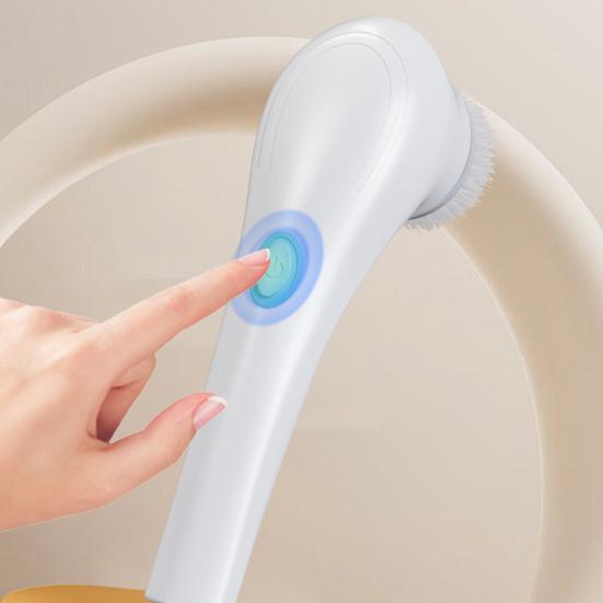 Electric Spin Scrubber Cordless Rechargeable Cleaning Brush with 5 Interchangeable Heads Powerful Motor Cleaning Scrubber