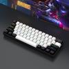 Wired RGB 61-Key Mini Gaming Keyboard - Compact, Mechanical Feel for Office and Portable Use