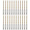 10/24pcs Twist Drill Bit with 1/4" Hex Shank Drill Bits M35 High Speed Steel Titanium Drill Bits for Wood Stainless Steel Metal
