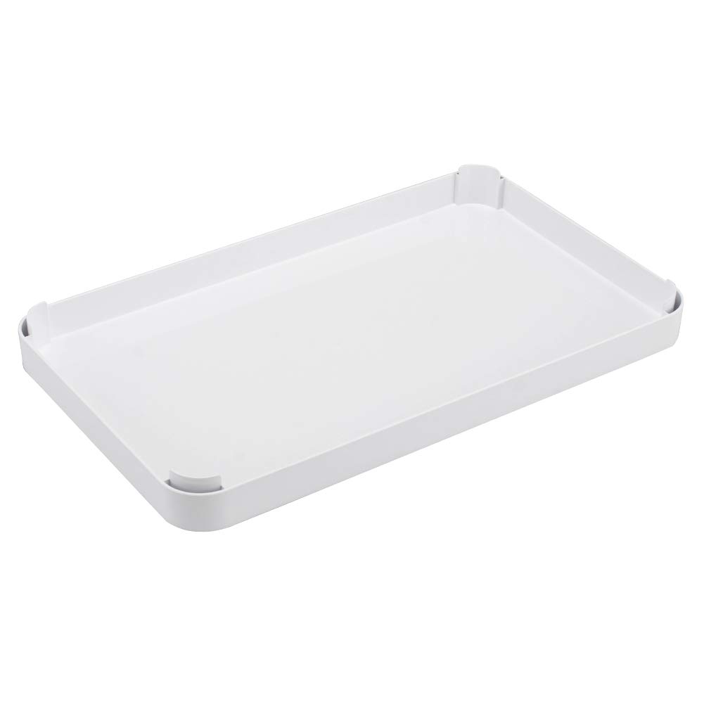 Yamazaki Tower Tabletop Draining Tray with Square W42 X D25 X 2528, Lid, (Lid Only), White, Approx. H3.8cm