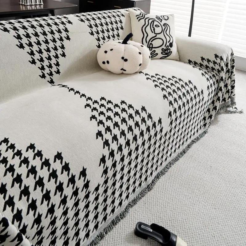 1pcs Chenille Sofa Covers Four Season Universal Anti Cat Scratching Couch Mat  Fashion Dustproof ArmChair Protector Towel