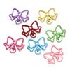5pcs/lot Colorful Butterfly Shape Lobster Clasps Swivel Keychain Alloy Metal Key Hooks For Jewelry Making Supplies Crafts
