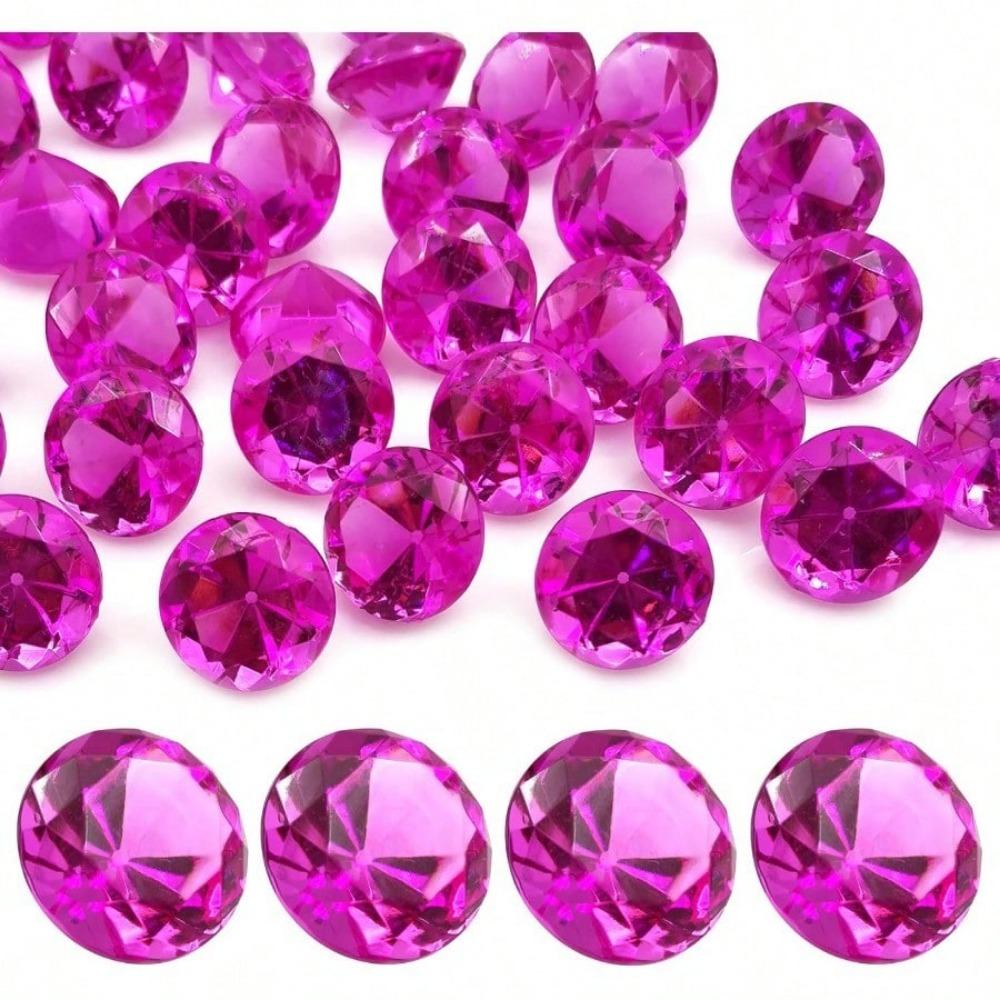 LYHLYA Paket med 100 Ädelstenar för Barn, Akryldiamanter, 25 mm, Dekorativa Diamanter, Akrylädelstenar, Falska Ädelstenar för Vasfyllning