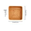 Handcraft Rattan Serving Tray, Wicker Storage and Organizing Baskets, Woven Tray for Home Decor, Bathroom, Kitchen Counter