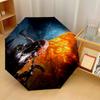 World of Warcraft Windproof Auto 8 Rib Folding Umbrella Portable Outdoor Parasol