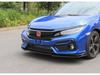 Glossy Black TR Grille & Body Kit for 2016 Civic Type R: Includes Rear Wing, Front Splitter, and Side Skirts.