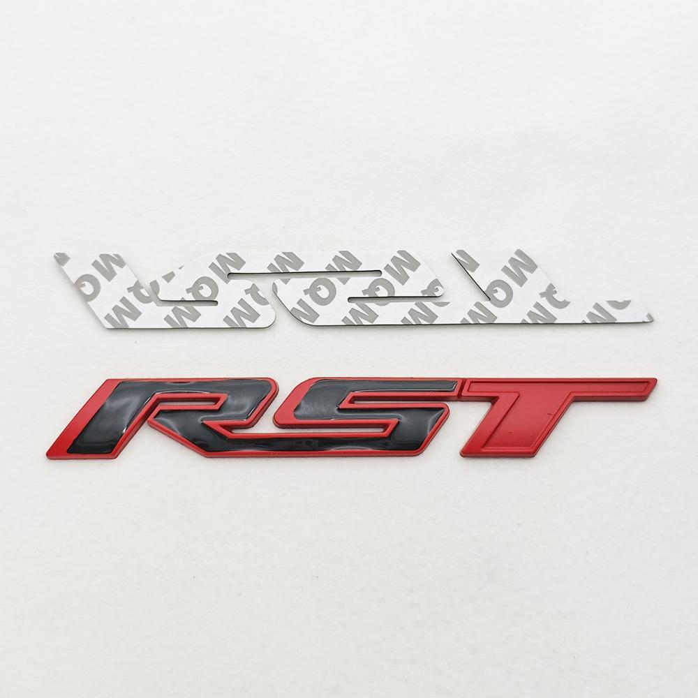 3D kovová samolepka na auto Znak RST Emblem přední mřížky Odznak kufru blatníku Pro Chevrolet Tahoe Silverado Suburban Colorado Příslušenství