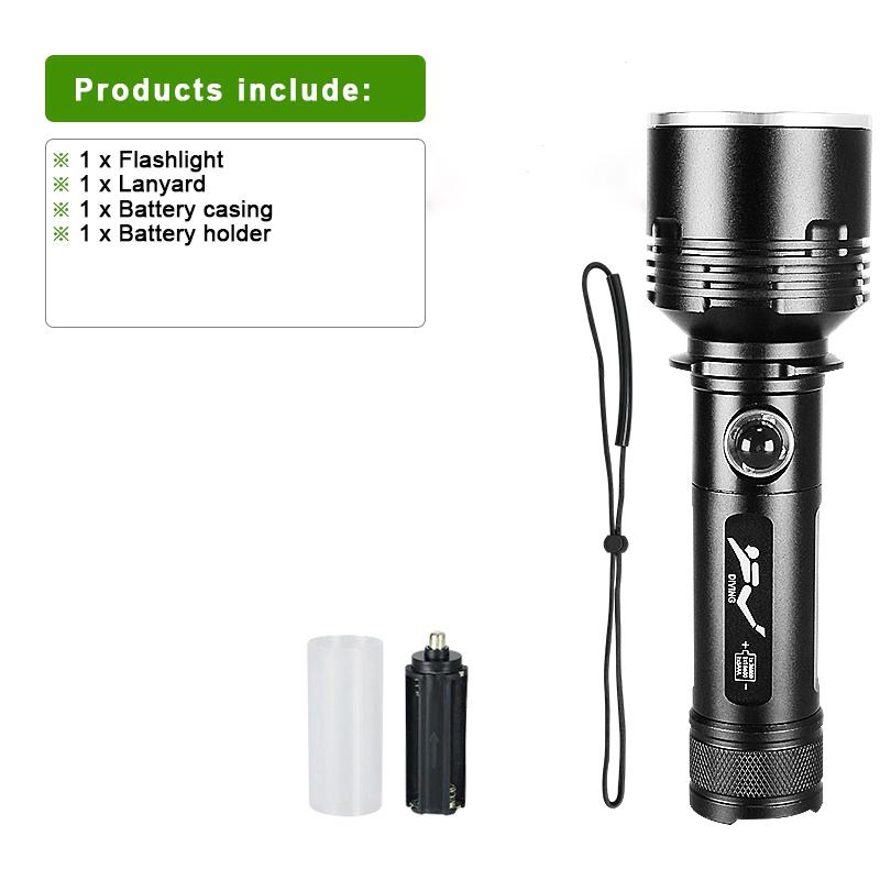 

Профессиональный фонарь для дайвинга XHP360, мощный фонарь для дайвинга, амфибийный фонарь с широким диапазоном действия для дайвинга A-Flashlight