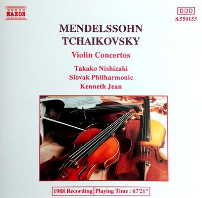 CD MENDELSSOHN, TSCHAIKOWSKY, TAKAKO NI - Violinkonzerte 8550153 Naxos 1988 Deutschland Klassisch Gebraucht