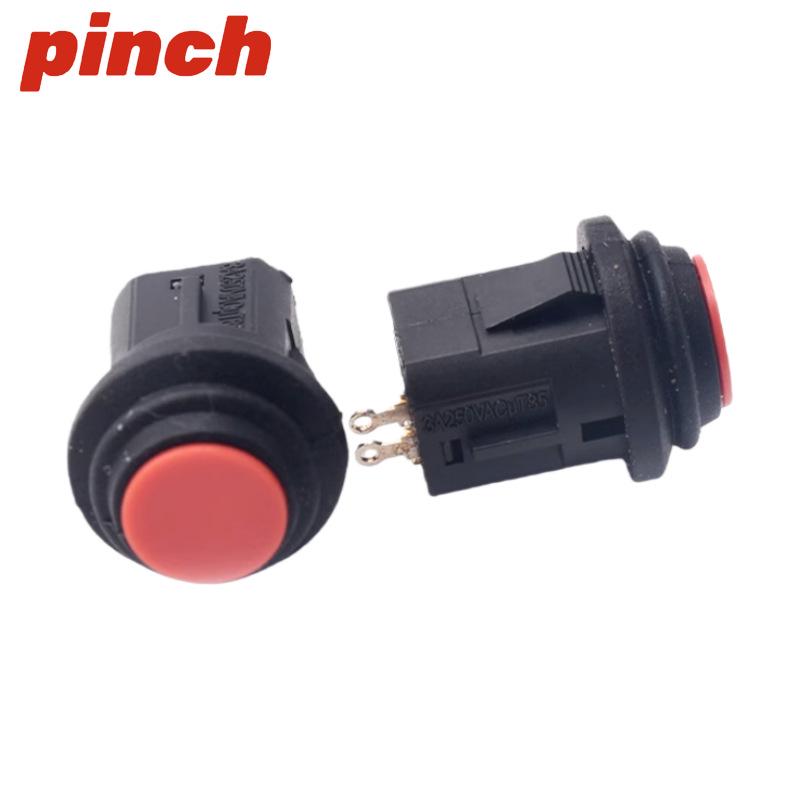 14MM Round Waterproof Snap-in Switch, 2-Pin, Normally Open, Self-Reset, Self-Locking Button