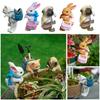 Cute Hanging Climbing Rabbit 3D Cat Figurines Climbing Decoration Garden Decor