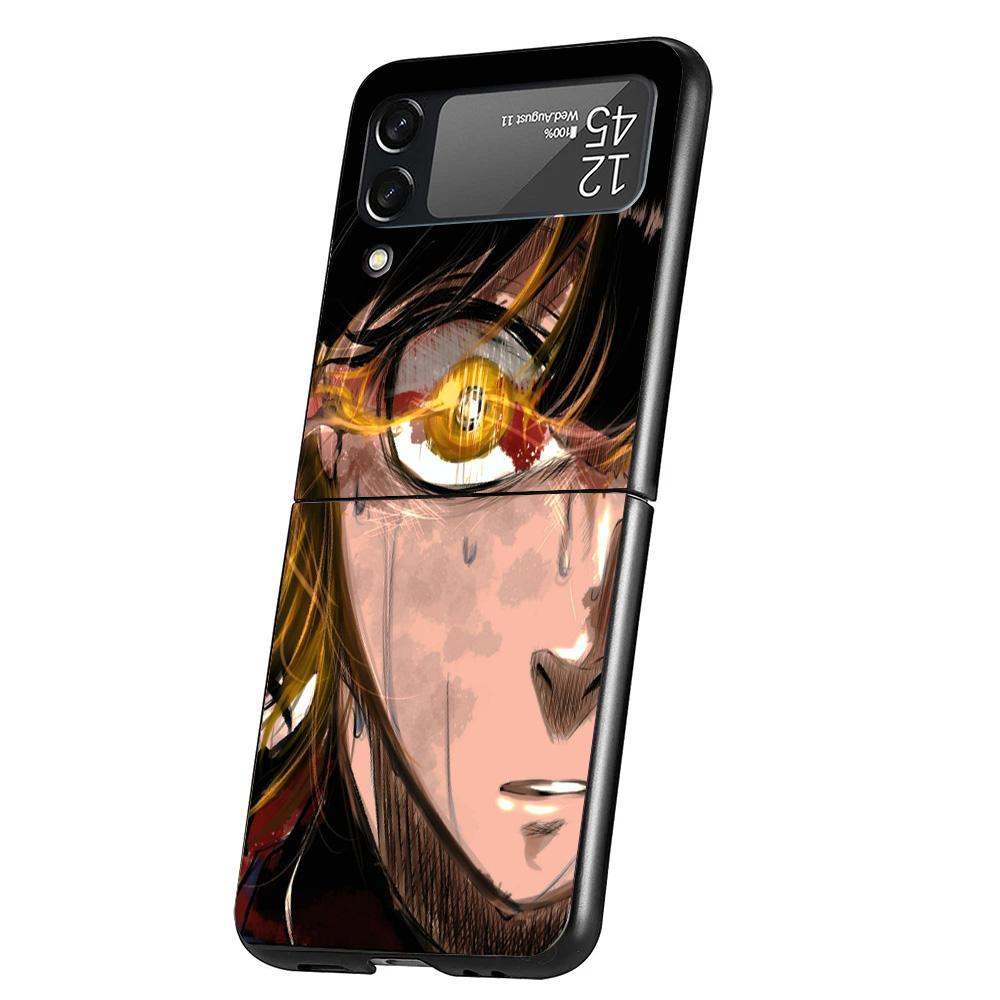 Blue Lock Bachira Meguru Cover Phone Case For Samsung Galaxy Z Flip 7 6 5 4 3 5G Flip7 Flip6 Flip5 Flip4 Flip3 Black Fundas Shel