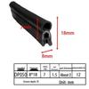 Customizable EPDM U-Shaped Rubber Sealing Strip for Electrical Cabinets and Car Doors