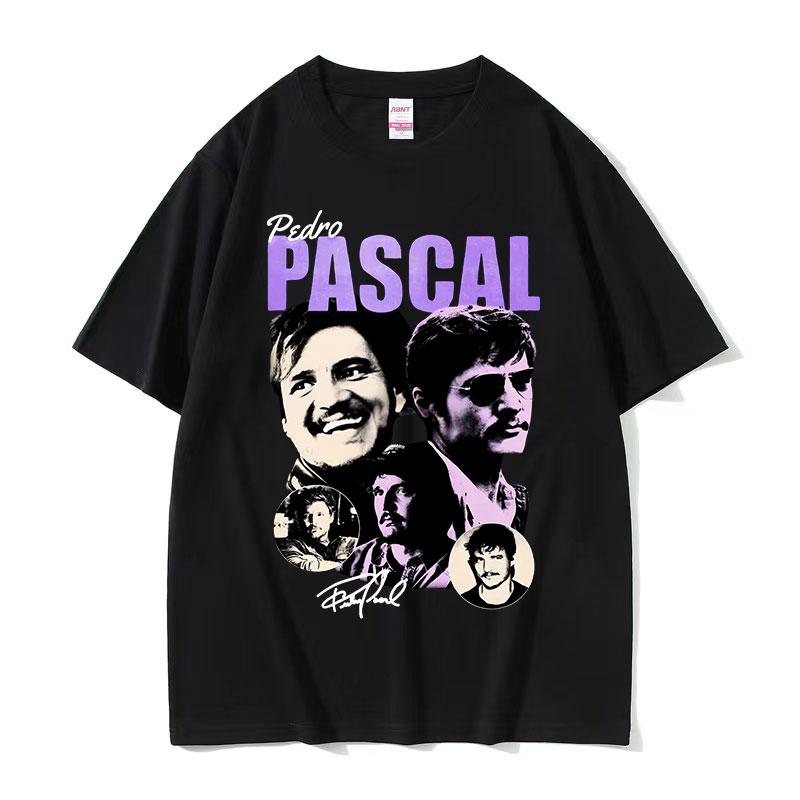 

90s Pedro Pascal Movie Graphic T Shirts Men s Vintage Fashion Cotton Short Sleeve T-shirt Y2k Unisex Gothic Clothing Tshirt T... S разноцветный