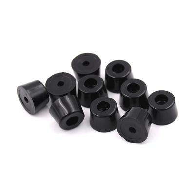 10 Pcs 21Mm X 15Mm Black Conical Recessed Rubber Feet Bumpers Pads