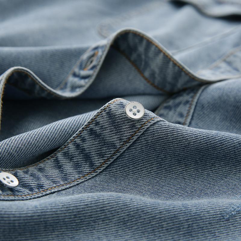 Soft and Light and Particularly Smooth Tiansi Denim Shirt Loose Women