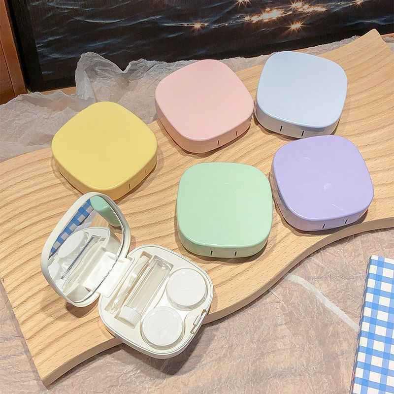 Korean Style Pastel Contact Lens Case - Compact and Stylish