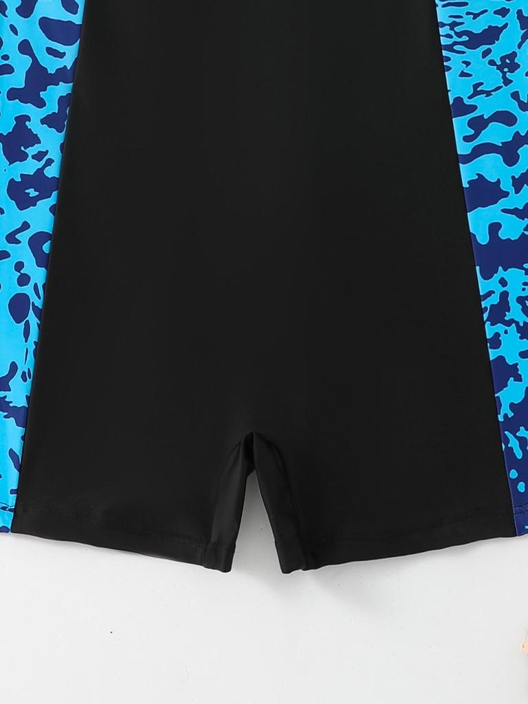 New 2026 European & American Plus Size Women's One-Piece Surfing Swimsuit