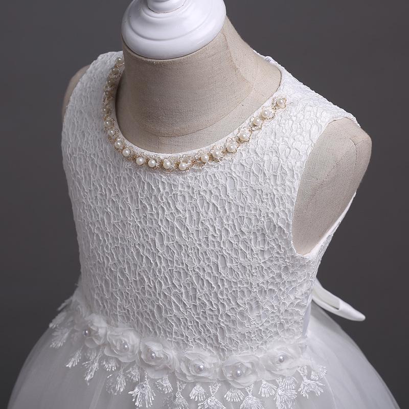 Children's Dress, Beaded Princess Wedding Dress, Fluffy Skirt, Summer Girls' Vest, Mesh Skirt