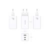 Cargador GaN AISENS ASCH-100W3P051-W 100W 2x USB-C PD/QC 1x USB-A QC Blanco