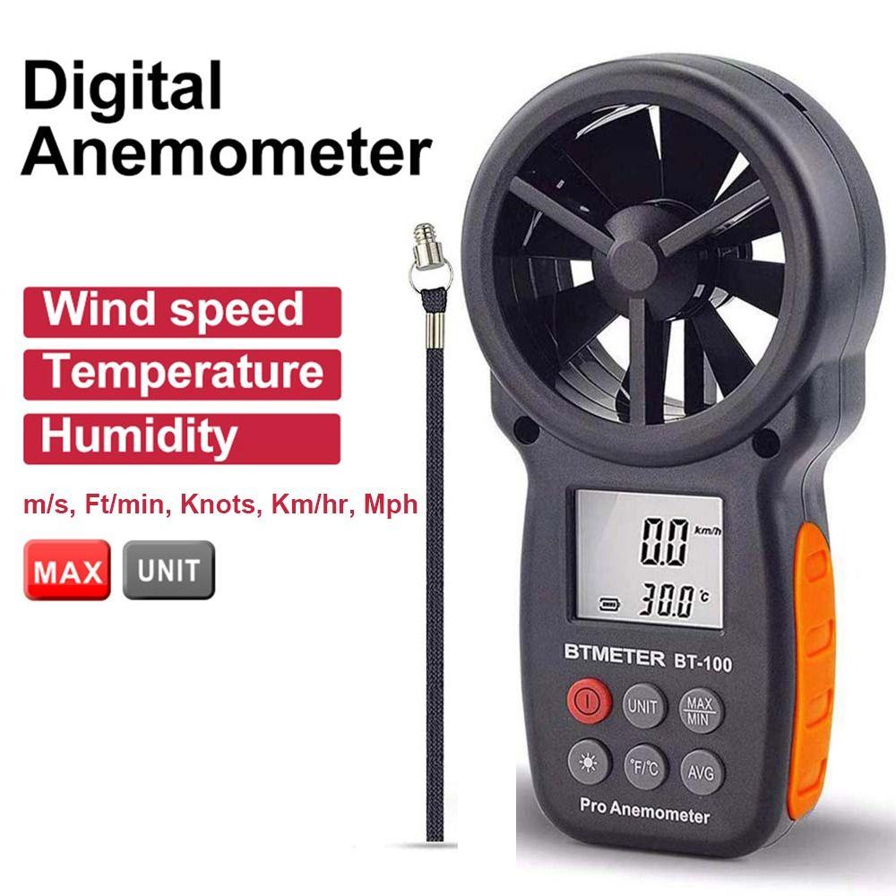 

Цифровой анемометр Wind Chill с ЖК-дисплеем и подсветкой Измеритель расхода воздуха Измеритель максимальной скорости ветра HVAC