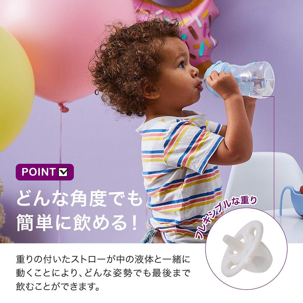 Straw Drink from Any Baby Gift Sippy the 1 b.box (B-box) Leak-Proof Mug, Angle, [Authentic b.box Product] [Disney Cup] (Winnie Pooh, Cup)