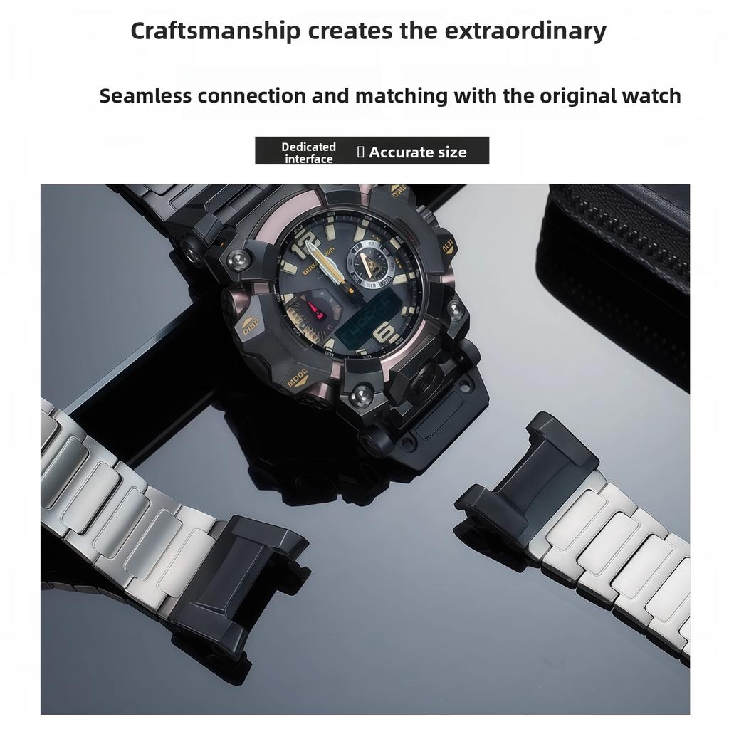 Light weight Titanium Strap For Casio GWG-B1000 3th Generation Big Mud King Modified metal watch band men's Bracelet accessories