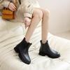 Women's Korean Style Chelsea Ankle Rain Boots - Versatile, Non-Slip, Waterproof Martin Boots.