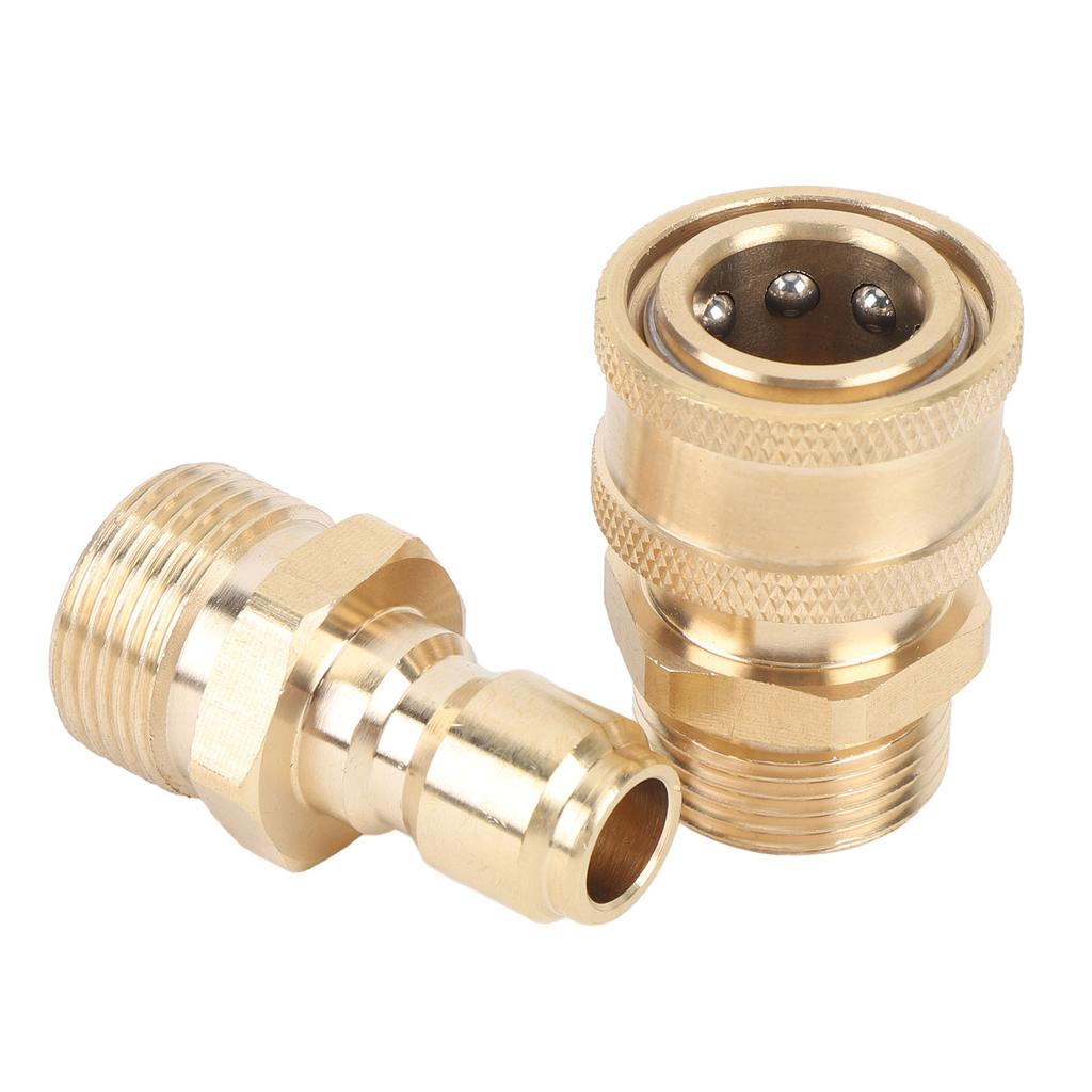 Hochdruckreiniger Adapter Set 5000 PSI Messing M22 Außengewinde Anschluss 38in Schnellkupplung