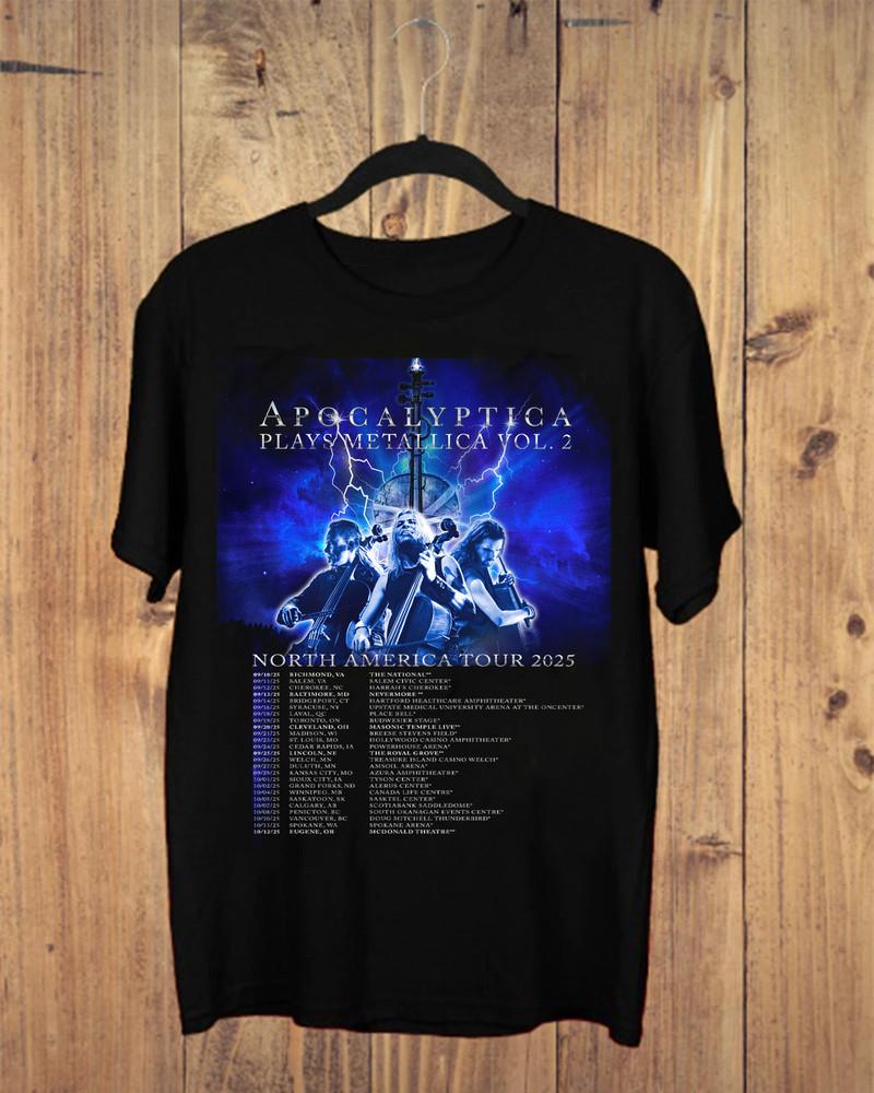 Apocalyptica America Tour T-shirt All size S to 5XL Unisex Cotton MD1209 Unisex T-Shirt XXXXL