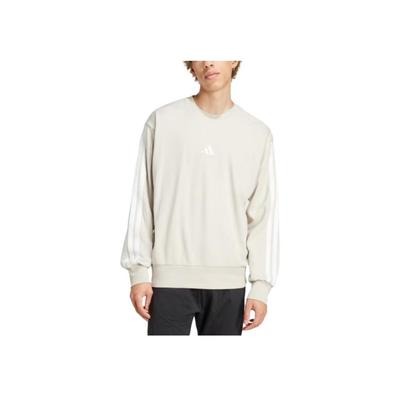 adidas Bluză cu glugă Essentials Terry cu 3 dungi Wonder Alumina/Alb Bărbați Streetwear JE6377