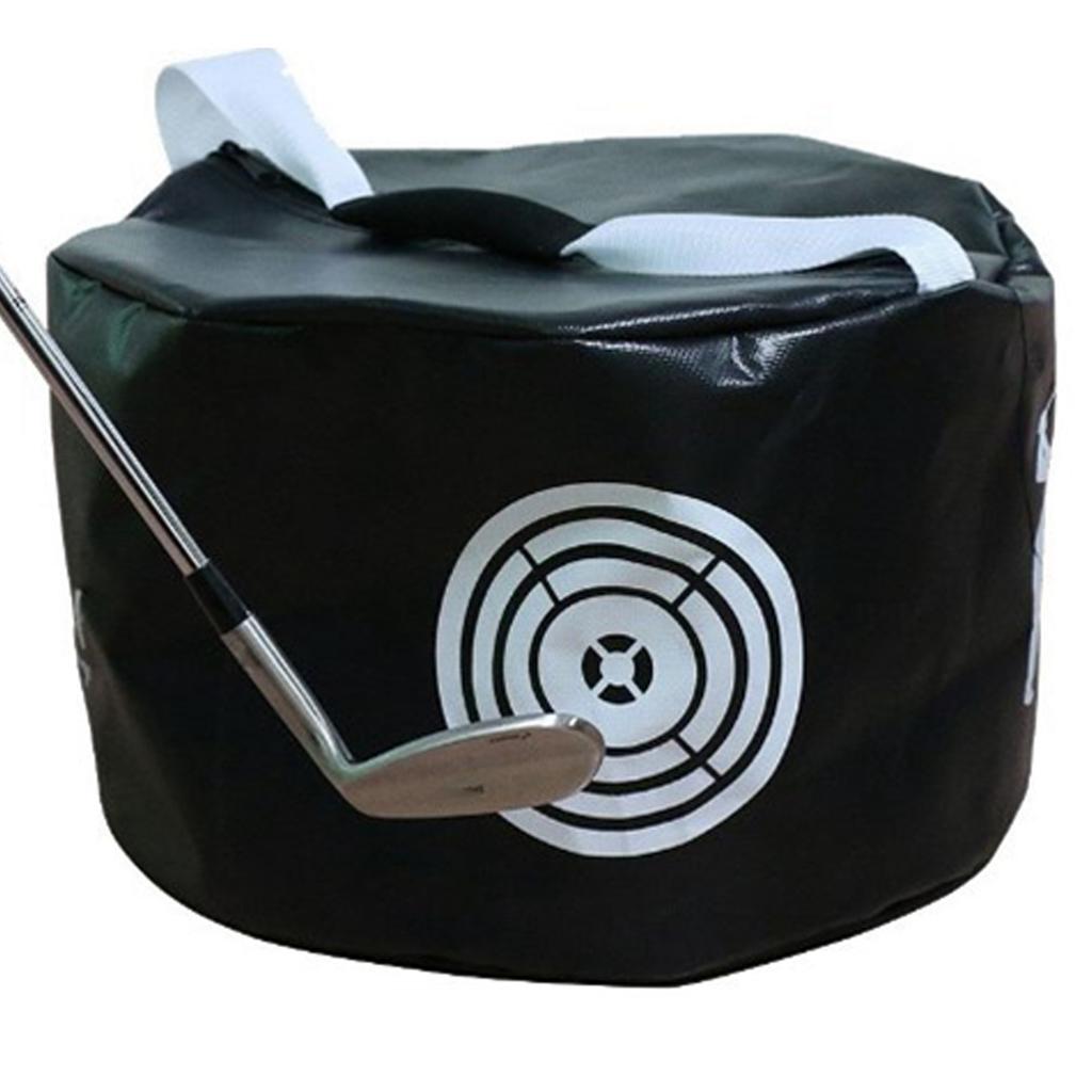 Golf Swing Trainer Smash Bag Strike Practicing Hitting Force Strengthened for Beginners Black Standard