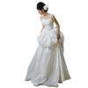 French Satin Main Wedding Dress Tube Top Trailing Temperament Going Out Dress Welcoming Engagement Travel Photography Super Fairy Dress Dress Women
