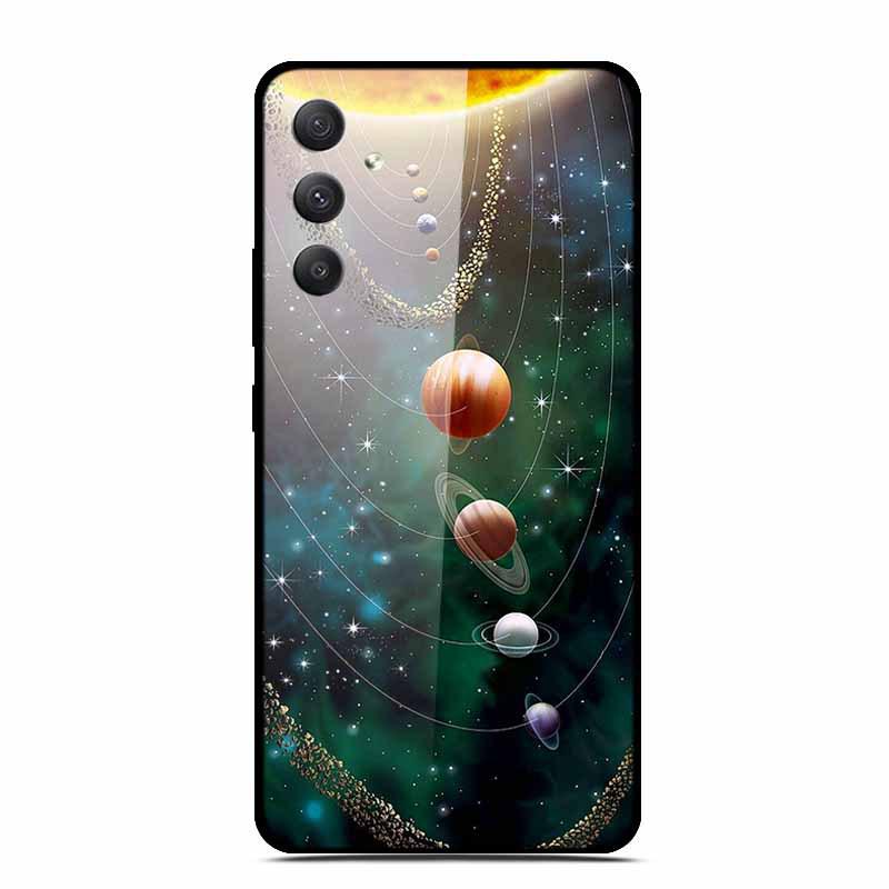 Starry Sky Tempered Glass Phone Case for Samsung A35 5G - Men's & Women's Models