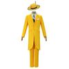 Film Maska Cosplay Kostým Jim Carry Cosplay Žlutá Uniforma Karnevalový Párty Oblek Klobouk Zelená Maska Halloween Karnevalový Kostým