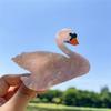 Muweordy Black White Swan Acetate Claw Clip Shark Hair Claws Creative Animal Hair Clip For Women Girls Hair Accessories