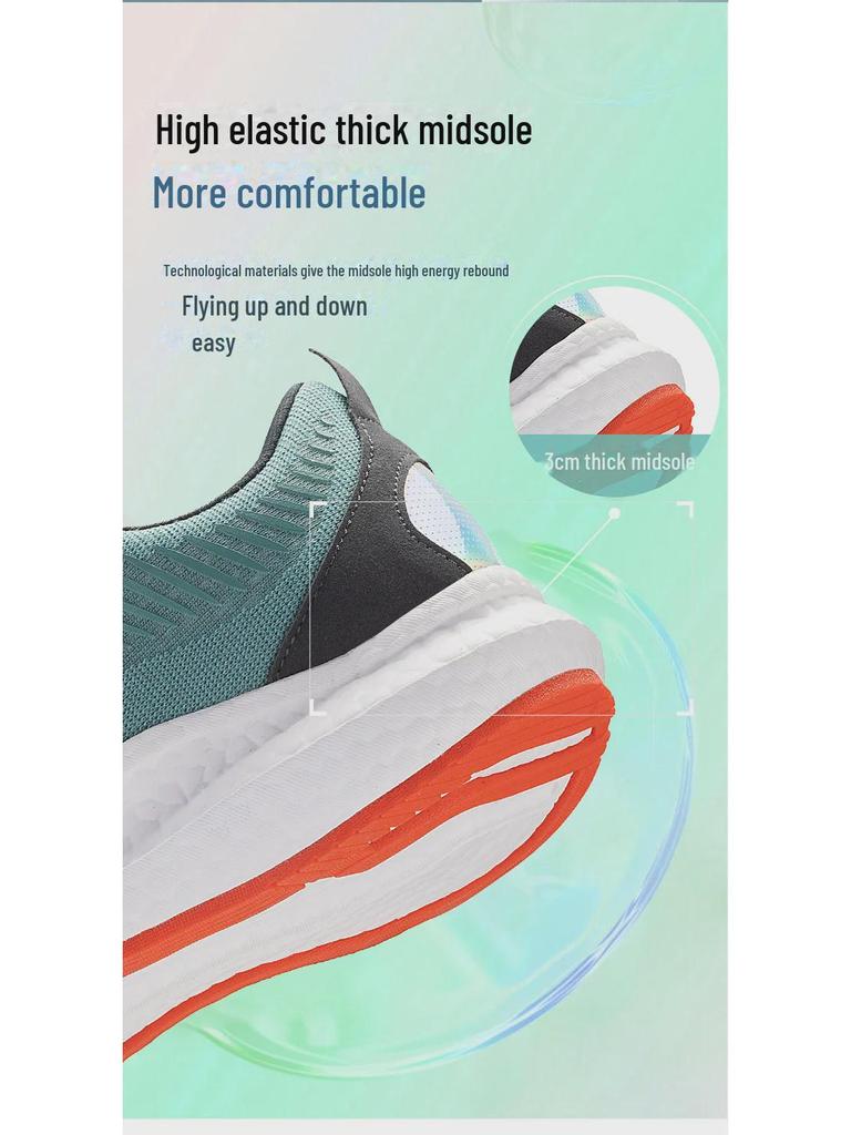 Men's 4E Wide Running Shoes with Enhanced Shock Absorption, Ultra-Lightweight, Breathable, Non-Slip, and Ultra-Soft for Summer